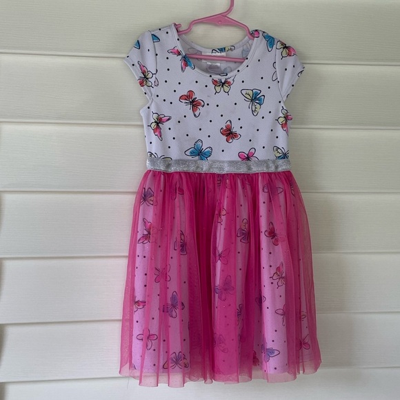 Youngland Butterfly Print Dress Sz 6X - Picture 1 of 7